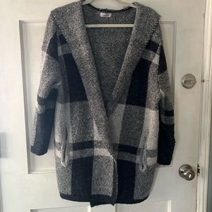 Oceanus Long Plaid Sweater